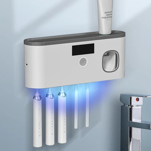 Smart UV Toothbrush Cleaner Hub