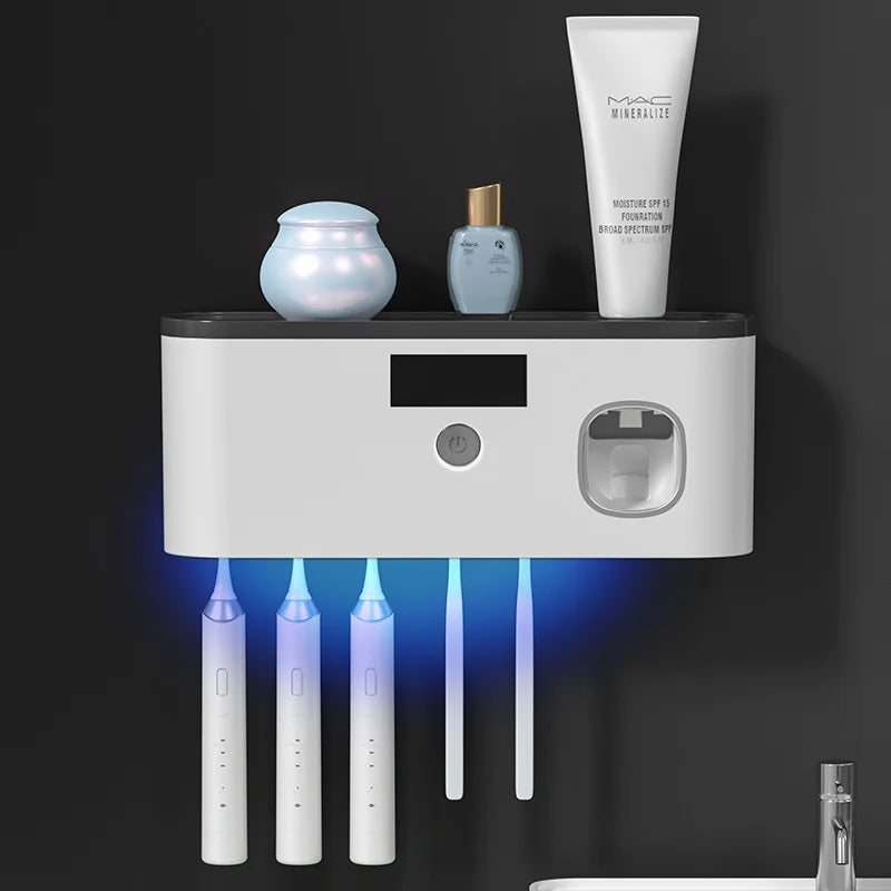 Smart UV Toothbrush Cleaner Hub